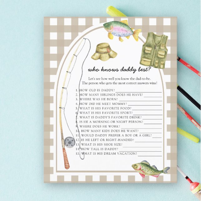 Chá de fraldas de pesca - Quem sabe o melhor jogo  (Criador carregado)