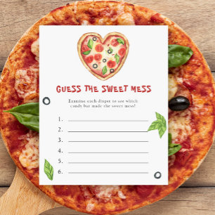 Chá de fraldas de pizza - Adivinha o jogo do Sweet