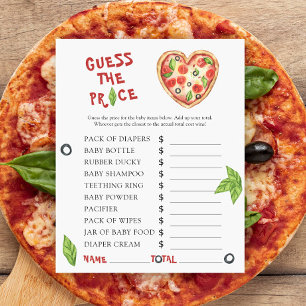 Chá de fraldas de pizza - Adivinha o preço! Jogo