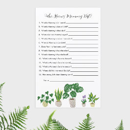 Chá de fraldas De Plantas Que Conhece O Jogo Da Ma