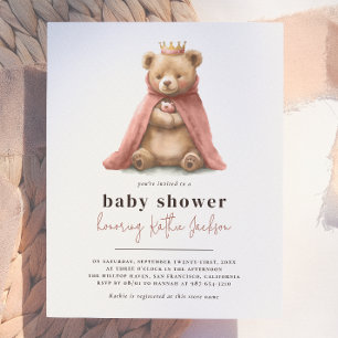 Chá de fraldas de Princesa Princesa do Urso Real d