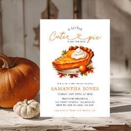 Chá de fraldas de queda de abóbora de torta laranj