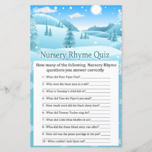 chá de fraldas de quiz de Rhyme Rhyme no infantá