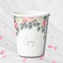 Chá de fraldas de Rosas Floral de Jardim de Vintag