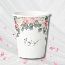 Chá de fraldas de Rosas Floral de Jardim de Vintag