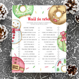 Chá de fraldas de rosquinhas de Natal Ela iria jog