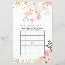 Chá de fraldas de Selva de Balão de Ar Quente Rosa