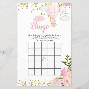 Chá de fraldas de Selva de Balão de Ar Quente Rosa