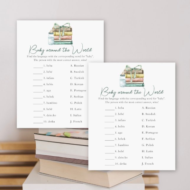 Chá de fraldas de Storybook - Bebê no jogo mundial (Criador carregado)