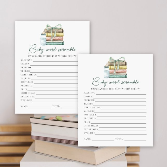 Chá de fraldas de Storybook - Gravador de Palavras (Criador carregado)