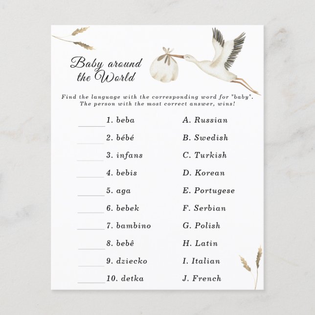 Chá de fraldas de Tempestade - Bebê ao redor do jo (Frente)