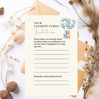 Chá de fraldas de Tradição da Família Urso Azul Do