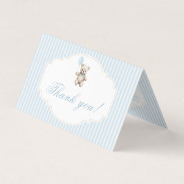 Chá de fraldas de ursinho azul, bonito, obrigado c