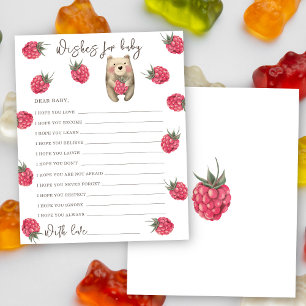 Chá de fraldas de urso de aquarela - desejos de be