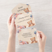 Chá de fraldas de Urso de Corte