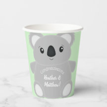 Chá de fraldas de Urso de Koala Verde