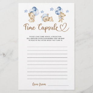 Chá de fraldas de urso de pelúcia Cápsula