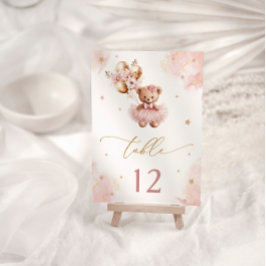 Chá de fraldas de Urso de Teddy Bonito