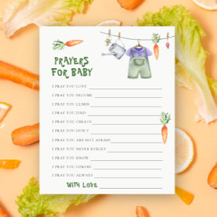 Chá de fraldas de vegetais - Orações para bebê