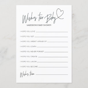 Chá de fraldas Deseja Um Cartão De Jogo Para Bebê