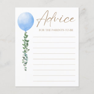 Chá de fraldas do Balão Azul de Aquarela