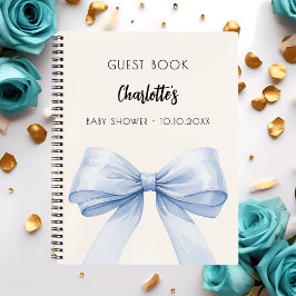 Chá de fraldas do livro convidado arco azul beige 