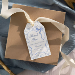 Chá de fraldas Do Urso De Túnel Obrigado Etiqueta 