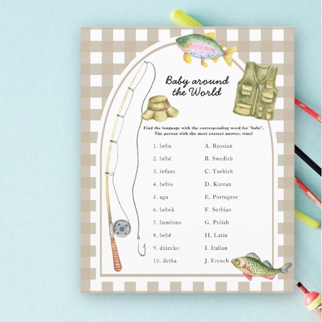 Chá de fraldas dos pescadores - bebê à volta do jo (Criador carregado)