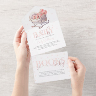 Chá de fraldas e livros para o creme de bebê
