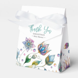 Chá de fraldas Favoritos Caixas de Aquarela Florai