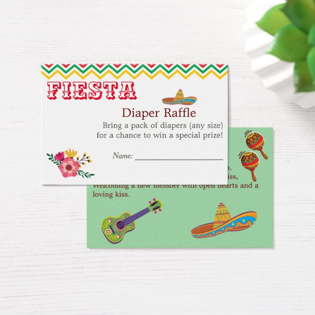 Chá de fraldas Fiesta Charming Raffle (Mesa)
