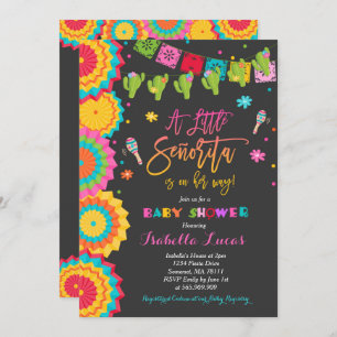 Chá de fraldas Fiesta Convite Chá de fraldas Mexic