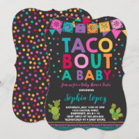 Chá de fraldas Fiesta Convite Taco Bout Um Bebê