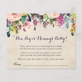 Chá de fraldas Flor como Grande é o Jogo da Mamãe