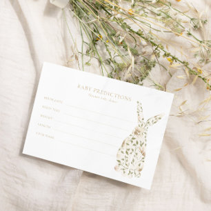 Chá de fraldas Floral Asbunny Primavera adivinha j