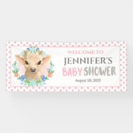 Chá de fraldas Floral Cor-de-Rosa Cute Personaliza