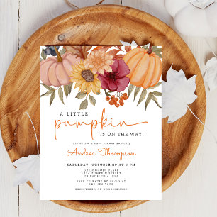 Chá de fraldas Floral de Abóbora de Abóbora do Orç