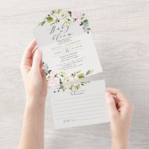 Chá de fraldas Floral Elegante Blush e conselhos