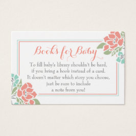 Chá de fraldas Floral Traga uma Solicitação de Liv