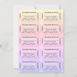 Chá de fraldas fralda de Raffle Cute