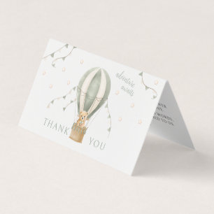 Chá de fraldas Green Adventure dobrável Obrigado