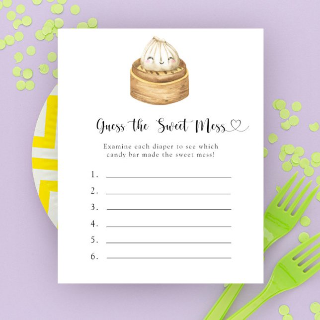 Chá de fraldas idiota adivinha o jogo do Sweet Mes (Criador carregado)