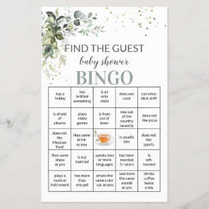 Chá de fraldas Jogo Encontre O Folheto Da Placa De