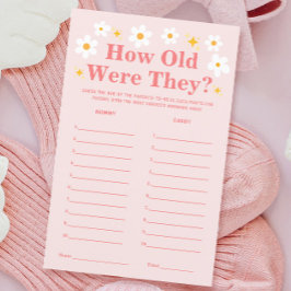 Chá de fraldas Jogo primavera Sugere Pai Mamãe Ida