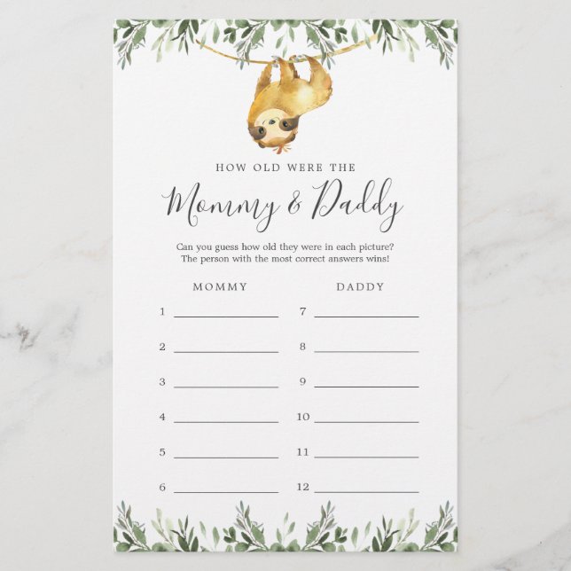 Chá de fraldas Leve Quantos Anos Eles Tinham Um Ca (Frente)