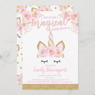 Chá de fraldas Mágico de Convite de Chá de fraldas