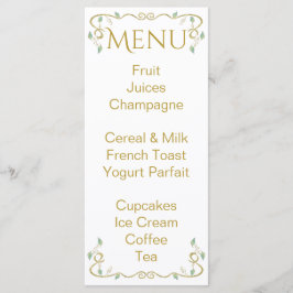 Chá de fraldas Menu "Castle in the Sky"