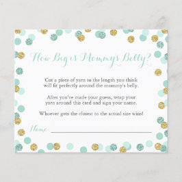 Chá de fraldas Mint como o Big é o Jogo da Mamãe