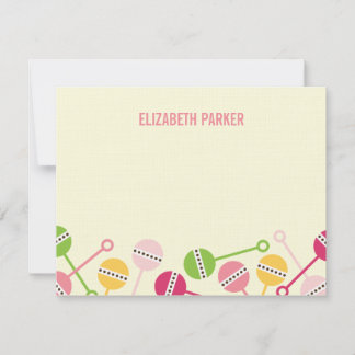 Chá de fraldas Modern Rattles Obrigado Cartões