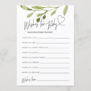 Chá de fraldas Neutro De Gênero Deseja Cartão D